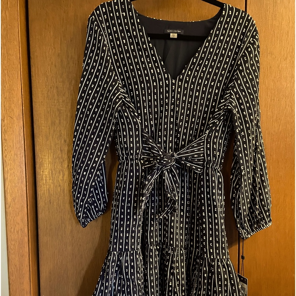 New Dress Navy and White